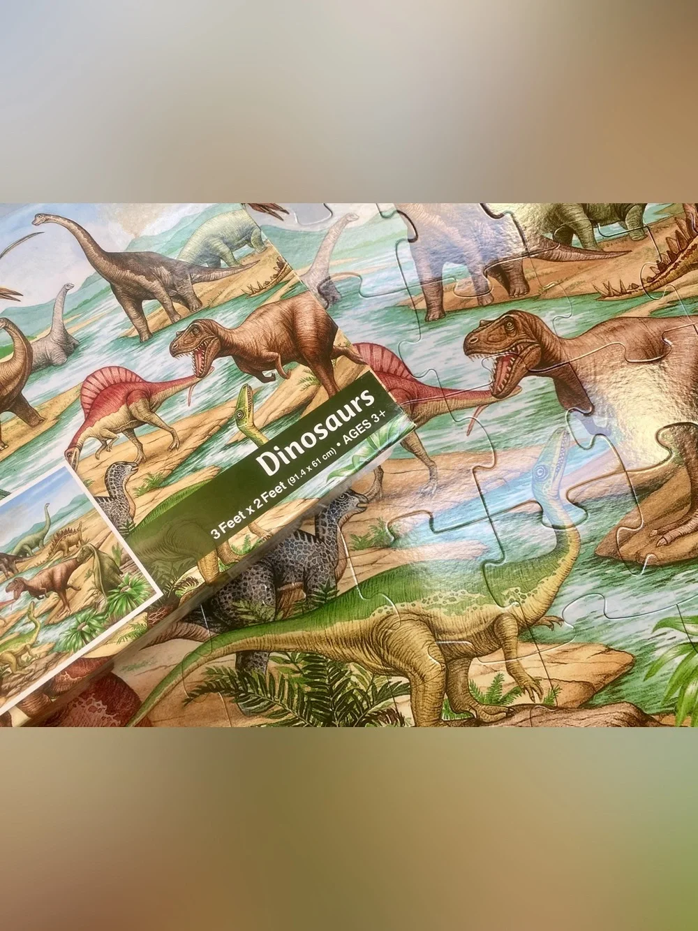 Melissa & Doug Dinosaurs Puzzle, 48 Piece Large Floor Puzzle, Like New